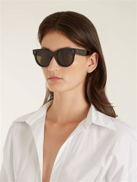 celine sunglasses audrey rose|Celine eyewear rectangular sunglasses.